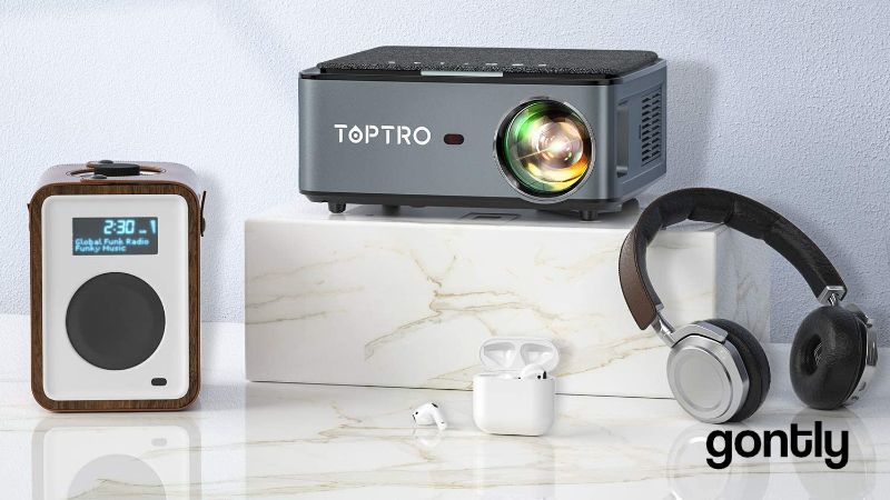 TOPTRO X1 Vidéoprojecteur WiFi Bluetooth Full HD 1080P