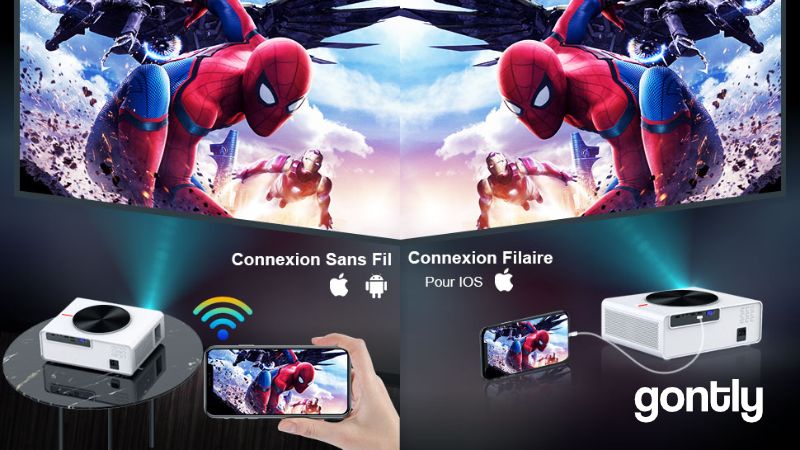 WiMiUS K3 Vidéoprojecteur WiFi Full HD 1080P WiMiUS K3 Vidéoprojecteur WiFi Full HD 1080P