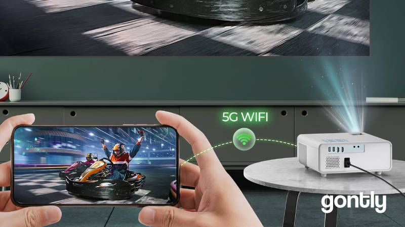 Vidéoprojecteur 5G WiFi Bluetooth,YABER Pro Y9
