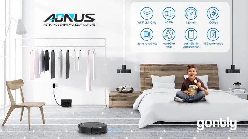 Lire la suite à propos de l’article AONUS S8 Avis » Aspirateur Robot Laveur 2-en-1 3000Pa